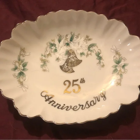 25th anniversary hand painted tea set made in Japan - Picture 4 of 9